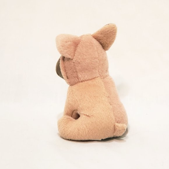 Miniature Dog Puppy Tan White Brown Plush Stuffed Animal 4" - Picture 3 of 4